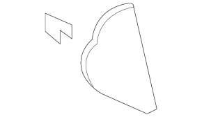 Subaru Forester 2008-2009 SH black left side dashboard trim