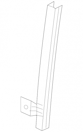 Rear Left Door Glass Guide Acura MDX 14-20