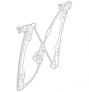 Front right window lift mechanism for Infiniti QX56 QX80 10-20