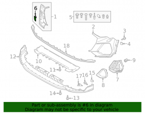 Audi Q3 83A 19-23 S-Line front bumper towing hook cap