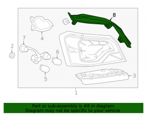 Rear Right Light Cover Chevrolet Impala 14-20
