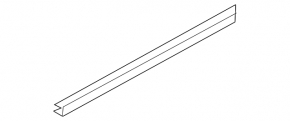 Glass seal inner front left Audi A4 B8 08-16