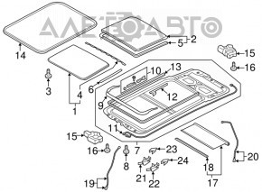 Panorama assembly Audi Q3 8U 15-18