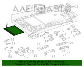 Sunroof Curtain Mercedes W167 GLE 350 450 20-23 Beige