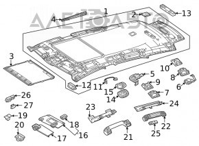 Sunroof Curtain Mercedes W167 GLE 350 450 20-23 Beige