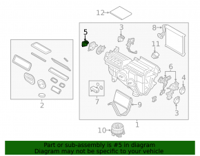 Ford Edge 15- Heater Fan Motor