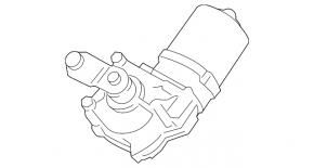 Lincoln Corsair 20-26 Front Windshield Wiper Motor