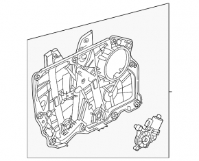 Window lifter with motor front right Ford Mustang Mach-E 21-23