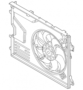 Mazda CX-50 23-25 2.5" radiator shroud diffuser assembly