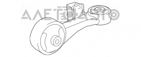 Engine mount upper bracket Toyota Camry v55 15-17 2.5 usa