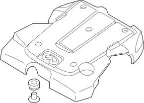 Engine Cover Infiniti G35 4d 08-08