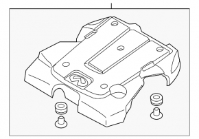 Engine Cover Infiniti G35 4d 08-08