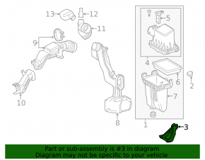 Toyota Prius 50 16-22 Air Filter Housing Bracket