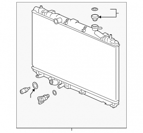 Radiator cooling water Honda Accord 18-22 2.0T