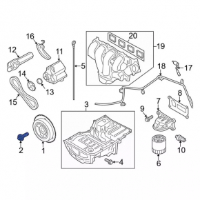 Ford Explorer Crankshaft Pulley Bolt 20-