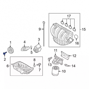 Ford Explorer Crankshaft Pulley Bolt 20-