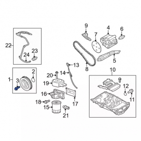 Ford Explorer Crankshaft Pulley Bolt 20-