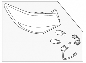 Light outer wing right Nissan Sentra 20-24