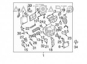 Heater assembly for Nissan Murano z50 2003-2004