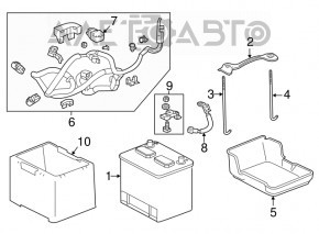 Battery mount Acura TLX 15- 2.4