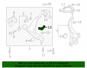 Bracket lower front left arm on ball joint Volvo XC60 18-23