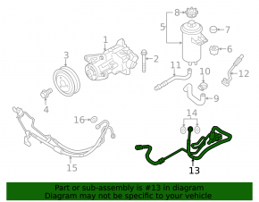 Power Steering Cooling Pipe BMW X5 E70 07-13 3.0