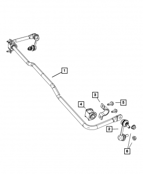 Rear stabilizer Chrysler 200 11-14 19.5