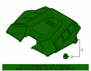 Upper air filter housing cover Audi SQ7 20-25 4.0