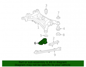 Front subframe burdock front right Lexus IS 06-13