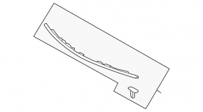 Hood seal on bumper Toyota Prius 30 10-15