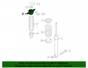 Shock absorber support rear left Hyundai Tucson 16-18 awd
