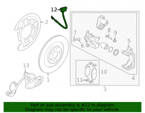 Rear left brake hose Kia EV6 22-24