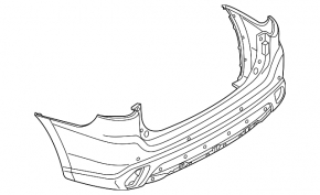 Mitsubishi Outlander 19-21 PHEV rear bumper