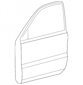 Bare front right door Toyota Land Cruiser 08-11
