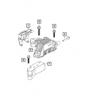 Engine mount left Jeep Cherokee KL 14-23 2.4 AWD