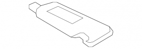 Left visor Toyota Camry v55 15-17 usa gray, without hook, for backlight