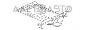 Mitsubishi Galant 08-12 center console trim black, wood insert, scratches, broken fasteners