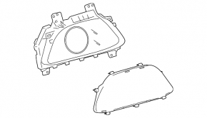 Instrument cluster Lexus UX250h 19-21 F Sport