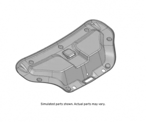 Trunk lid trim Chevrolet Camaro 16- coupe, black