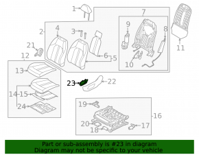 Kia K5 21-26 black driver's seat control