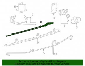 Foot operated trunk opening sensor for Lexus ES 19-22