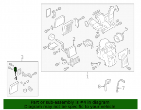 Nissan Versa Note 13-19 Air Conditioner Heater Valve