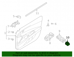 Mirror control Hyundai Elantra 21-23 for heated mirrors