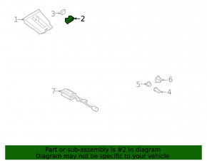Parking button Porsche Cayenne 19-23