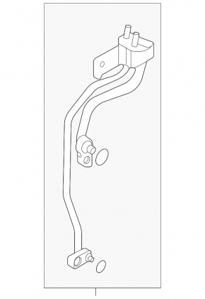 Air conditioner tube heater-condenser second Kia Niro 23- HEV, PHEV