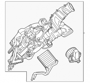 Rear Row Heater Ford Explorer 11-19 auto