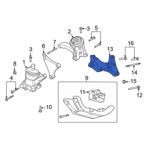 Automatic transmission bracket Ford Explorer 20- RWD