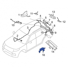 Planar Antenna Module Amplifier Ford Explorer 20-
