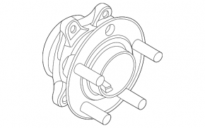 Front left hub Ford Mustang Mach-E 21-23 RWD, rusty