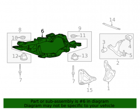 Front subframe GMC Terrain 10-17